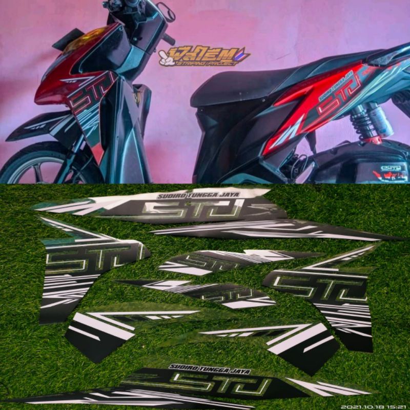 STRIPING TRANSPARAN VARIO 125 OLD LIVERY STJ