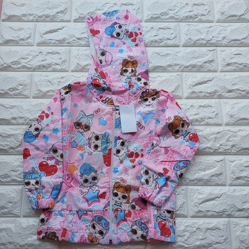 Jaket  Katun Catra Anak Perempuan 2-5 Tahun I Jaket Karakter Anak I Jaket Printing Anak 2-5 Tahun