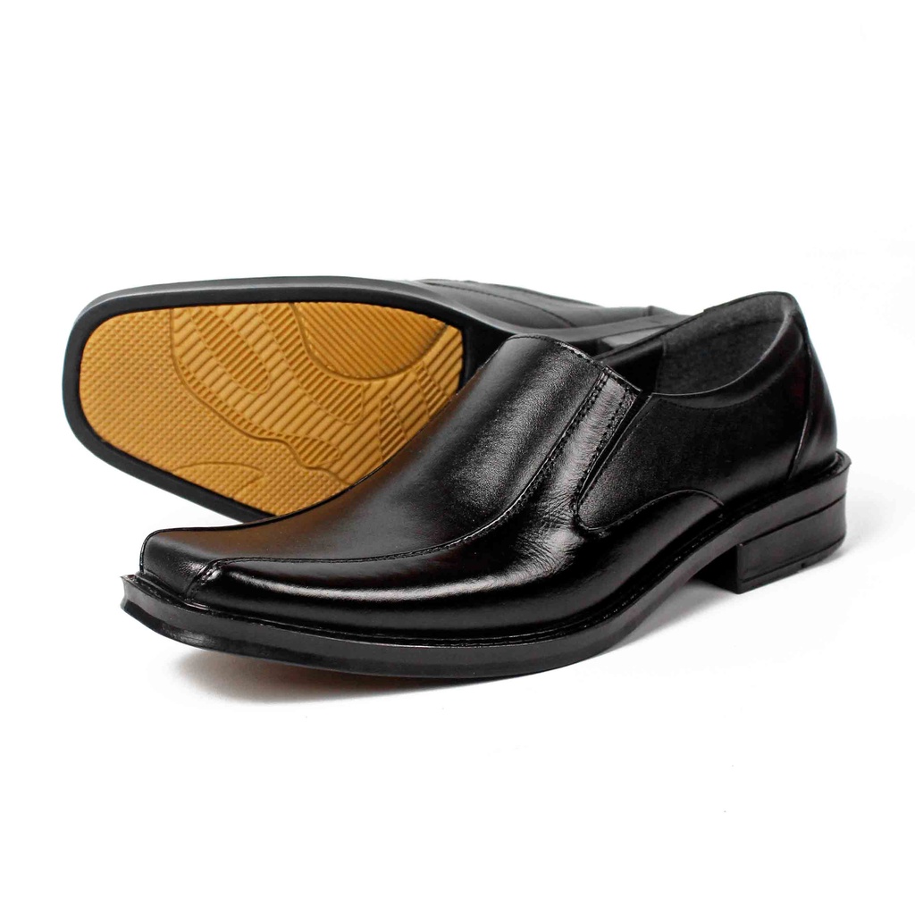 Sepatu Pantofel Kulit Asli Pria Model Casual Original AL 06