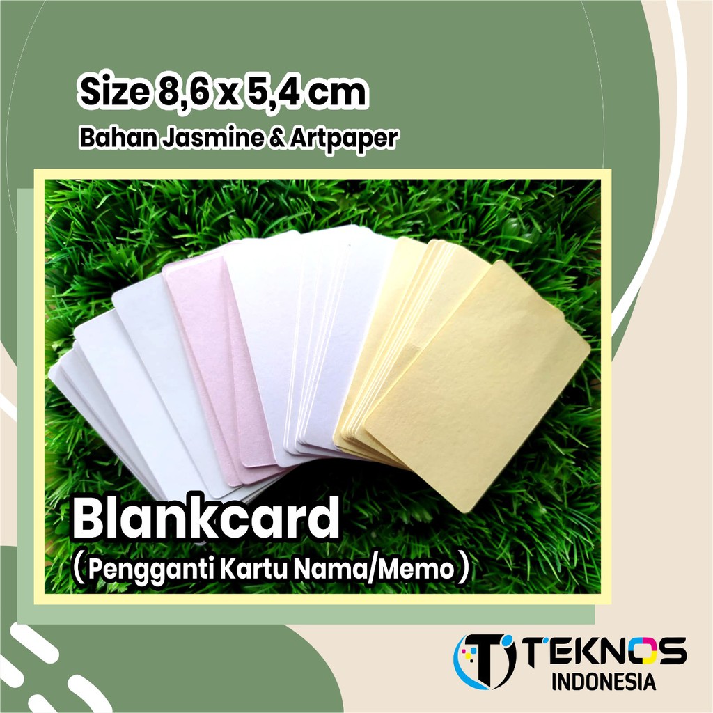 

BLANK CARD JASMINE ART PAPER (KARTU KOSONG) PENGGANTI MEMO