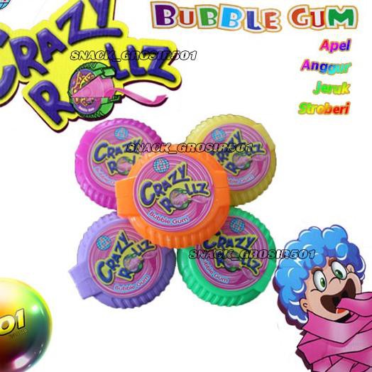 

SALE!! (qzt-234) Amazing - Crazy Roll Bubble Gum (Permen Karet Roll)