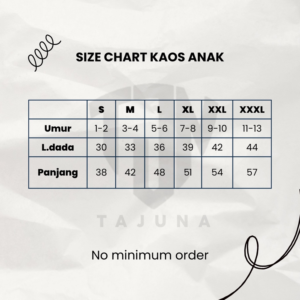 Kaos nama anak combed 30s,kaos untuk anak anak