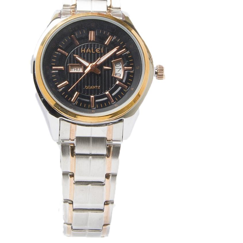 COD✔️Halei Original Store Garansi Resmi 1 tahun Jam Tangan Wanita Terlaris Silver Rosegold Tgl hari 