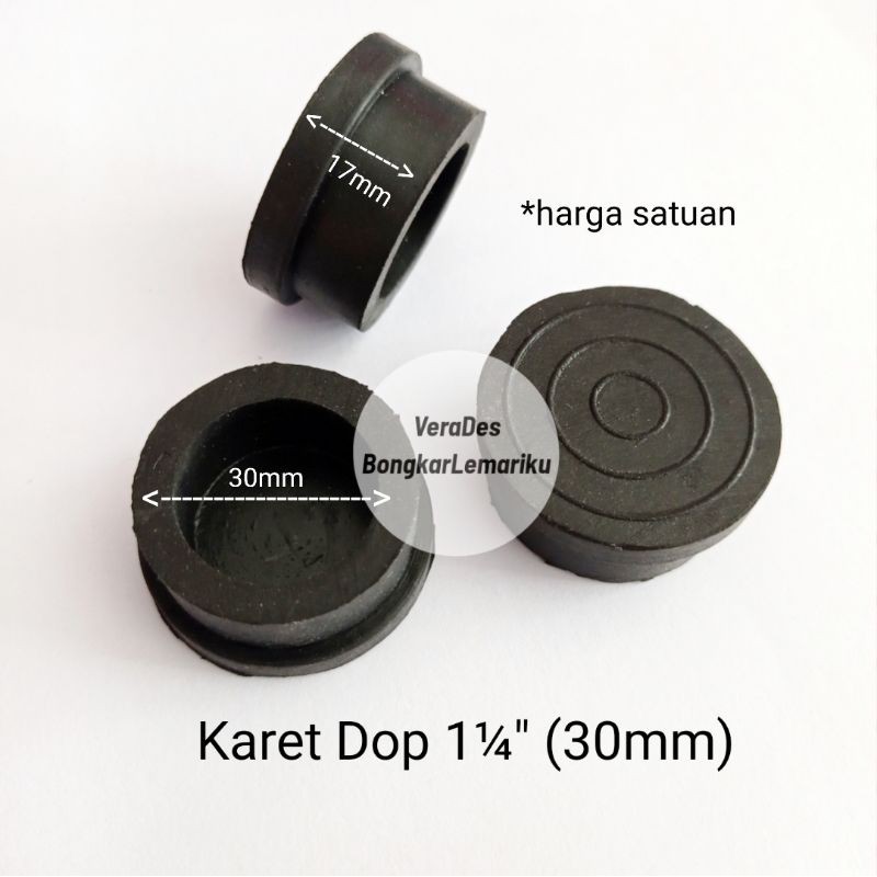 Karet Dop 1 1/4&quot; 3cm 30mm Kaki Kursi Meja Besi