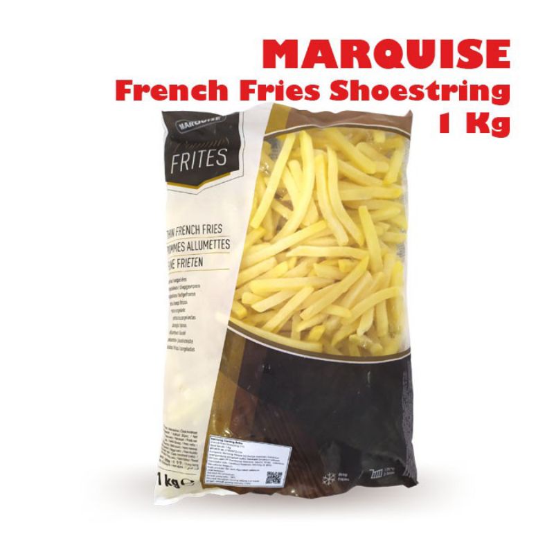 BISA KIRIM INSTAN Kentang Beku Marquise French Fries Shoestring 1kg frozen food banjarmasin
