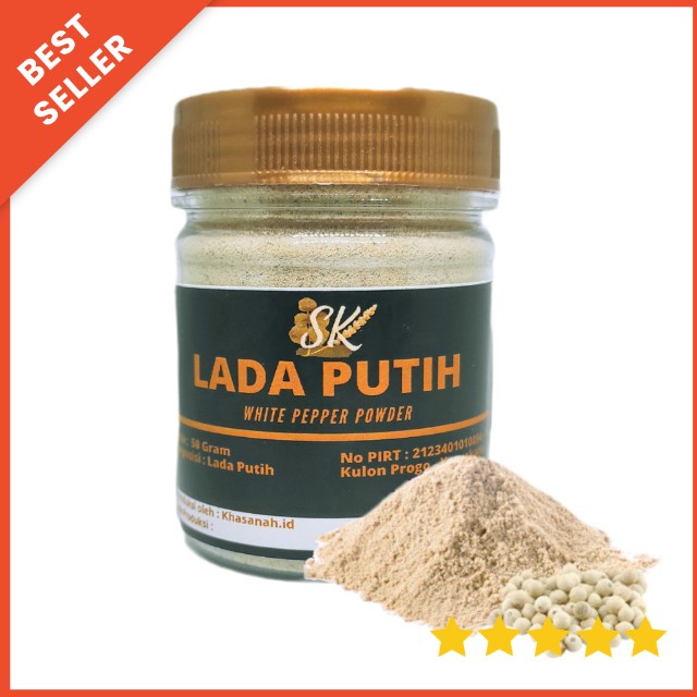 Jual Lada Putih Merica Bubuk 50 Gram Bumbu Mpasi Rempah Shopee