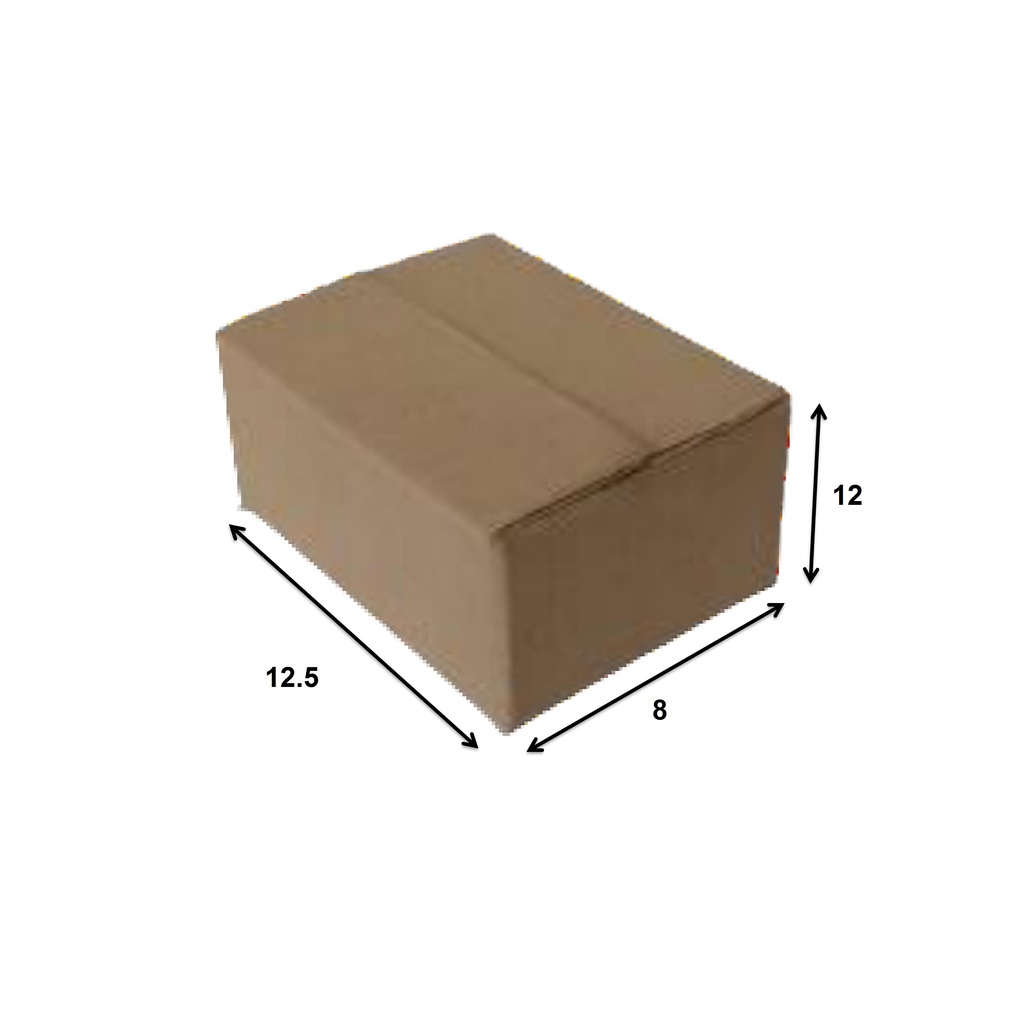 

KARDUS/BOX KARTON POLOS UKURAN 12.5 x 8 x 12 CM SINGLE WALL