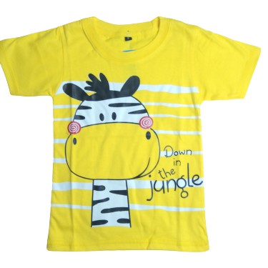 BAJU ANAK - KAOS ANAK DISTRO QWERTY ONE GIRAFE KUNING
