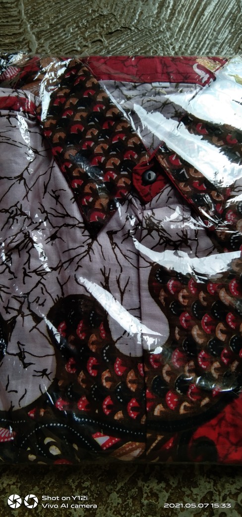 Pandawa Kemeja Batik Pria M.l.xl.xxl Lengan Pendek