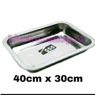 nampan stainless 40x30cm