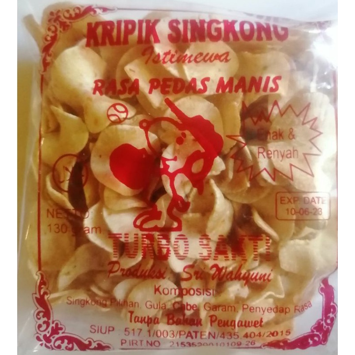 

Kripik singkong turbo - madura, enak gurih rasa pedas manis 130g