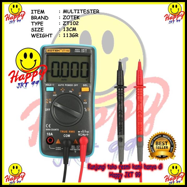 Original Avometer Digital Zotek Zt102 / Multitester Digital Zt 102