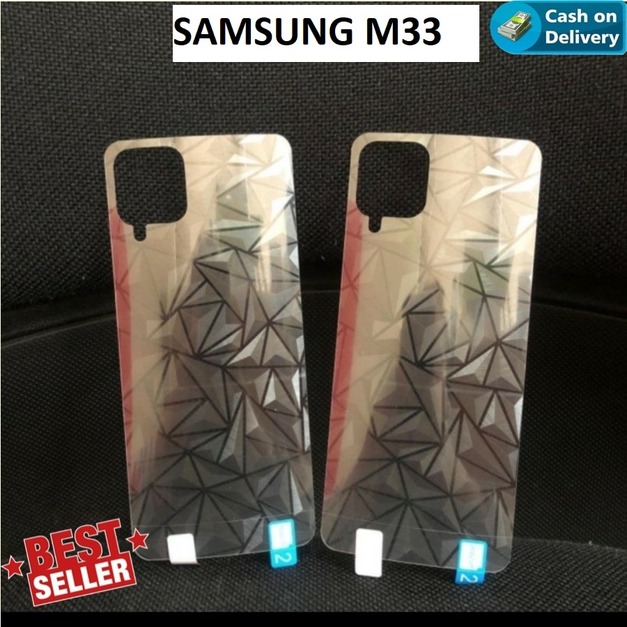 SAMSUNG M14 5G M33 5G M53 5G M21 M31 M30S ANTI GORES BELAKANG GARSKIN DIAMOND, ANTI GORES BACK DIAMOND 3D SPIRAL