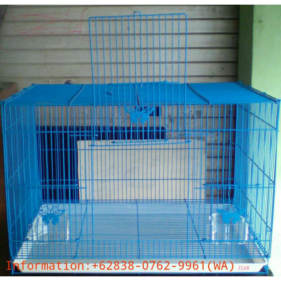 Kandang Besi Lipat Size L Flow Buat Kucing Kelinci Burung Ayam