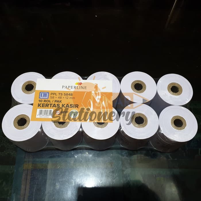 

Jual Kertas struk 58x48 paperline 1pak isi 10pc Limited