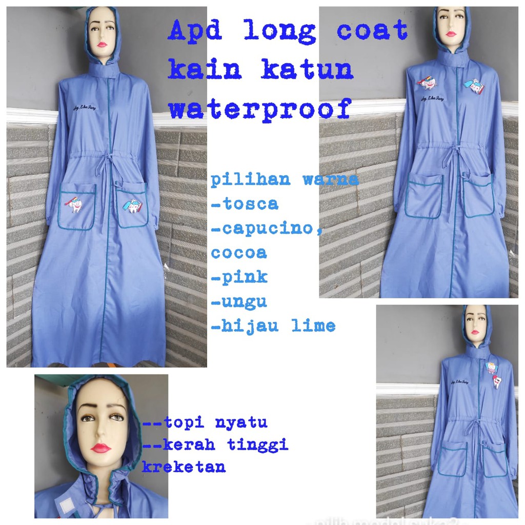 Apd hazmat long coat katun waterproof