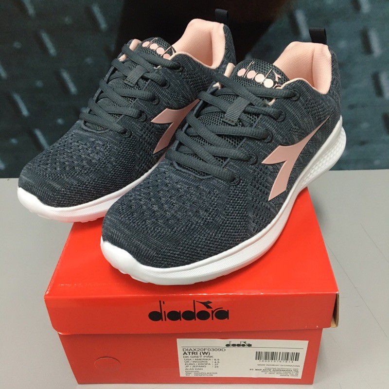 SEPATU WANITA ORIGINAL DIADORA ATRI DARKGREY PINK