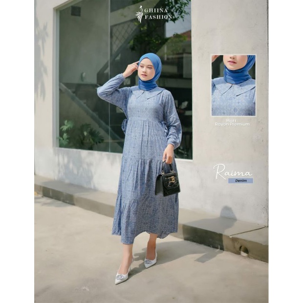 raima midi dress by ghina
