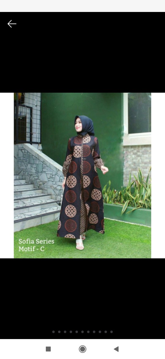 Gamis Batik Manggar,padi,sekar,cantik,kubis,kipas,daun,kupu,genes Dee