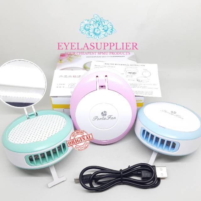 Blower Elektrik cermin mini air conditioning automatic fan untuk eyelash extension