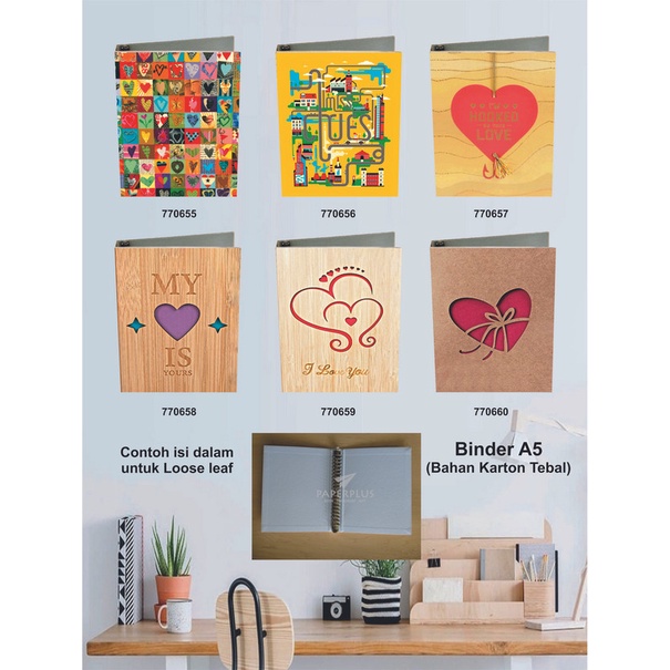 

Binder A5 / Binder Note A5 / Love / Set 2964