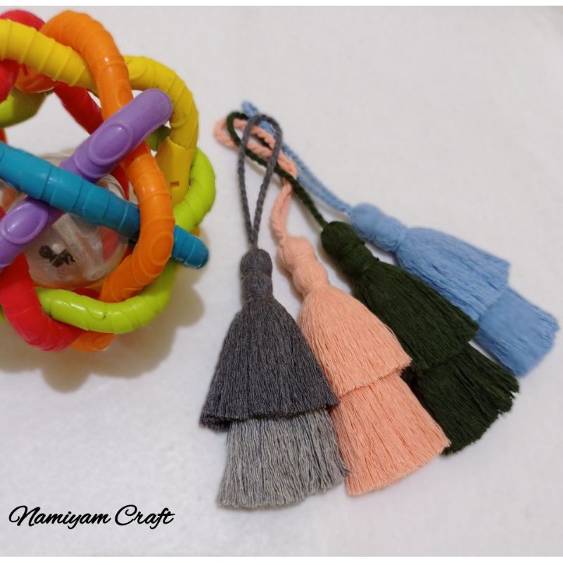 Tassel Macrame | Keychain | Bagcharm Macrame | Gantungan Tas