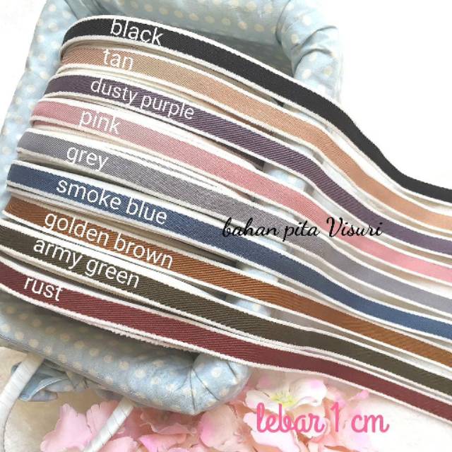 Pita Korea Tebal Lis 1cm per 1 yard (90 cm )