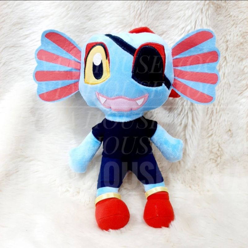 Boneka Udyne Sans Undertale Boneka Sans Undertale Udyne Boneka Fish Boy Sans Ikan Biru
