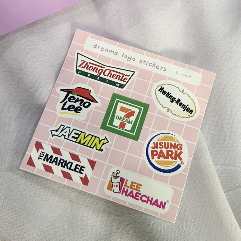 

NCT DREAM LOGO STICKER ONLY (kiss cut) + sticker huruf