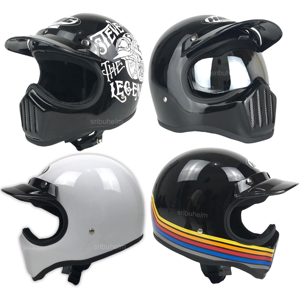 Jual Helm Cakil HBC Helm Retro Full Face SNI Shopee Indonesia