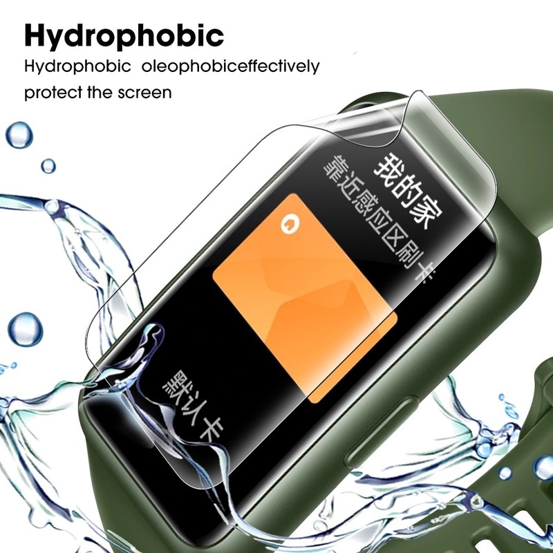 Film Hydrogel Pelindung Layar Smartwatch Huawei Band 7 Full Cover Tahan Gores Anti Sidik Jari