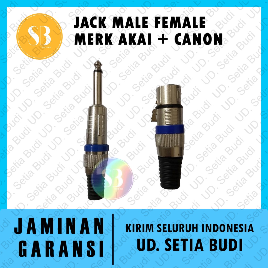 Jack Male Female Merk Akai + Canon