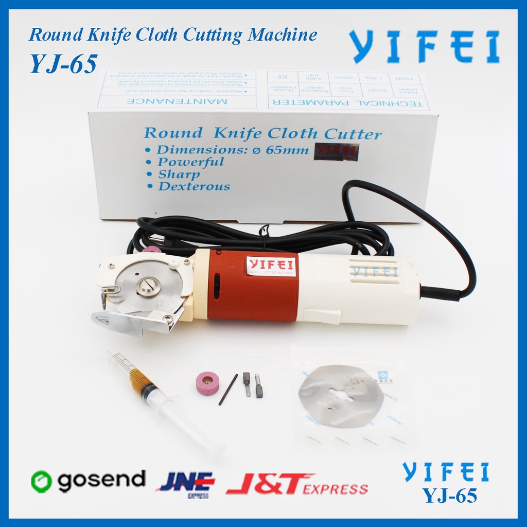 Mesin Potong Round Knife Cloth Cutter YIFEI YJ-65/Mesin potong kain