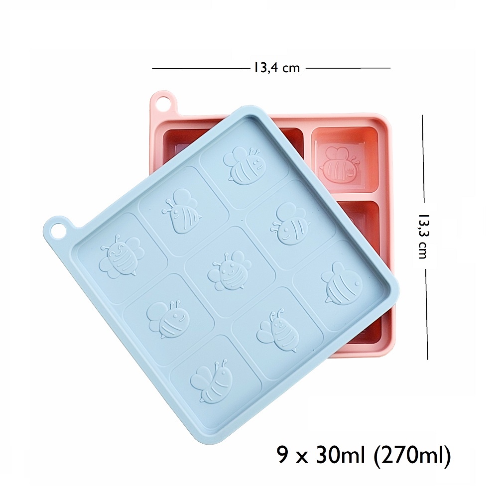 Bee Silicone Food Container Tray Menyimpan MPASI ASI dan lain-lain