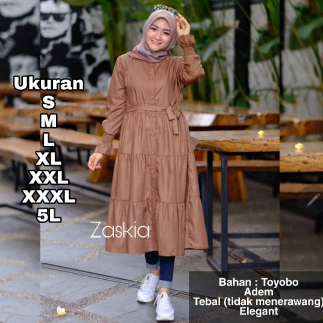 Harga Tunik Muslim Jumbo Terbaik Atasan Muslim Wanita Fashion Muslim Agustus 2021 Shopee Indonesia