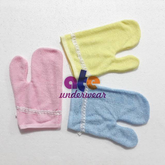 AT238-Paket 6 pcs Washlap Bayi Washlap jari bahan handuk