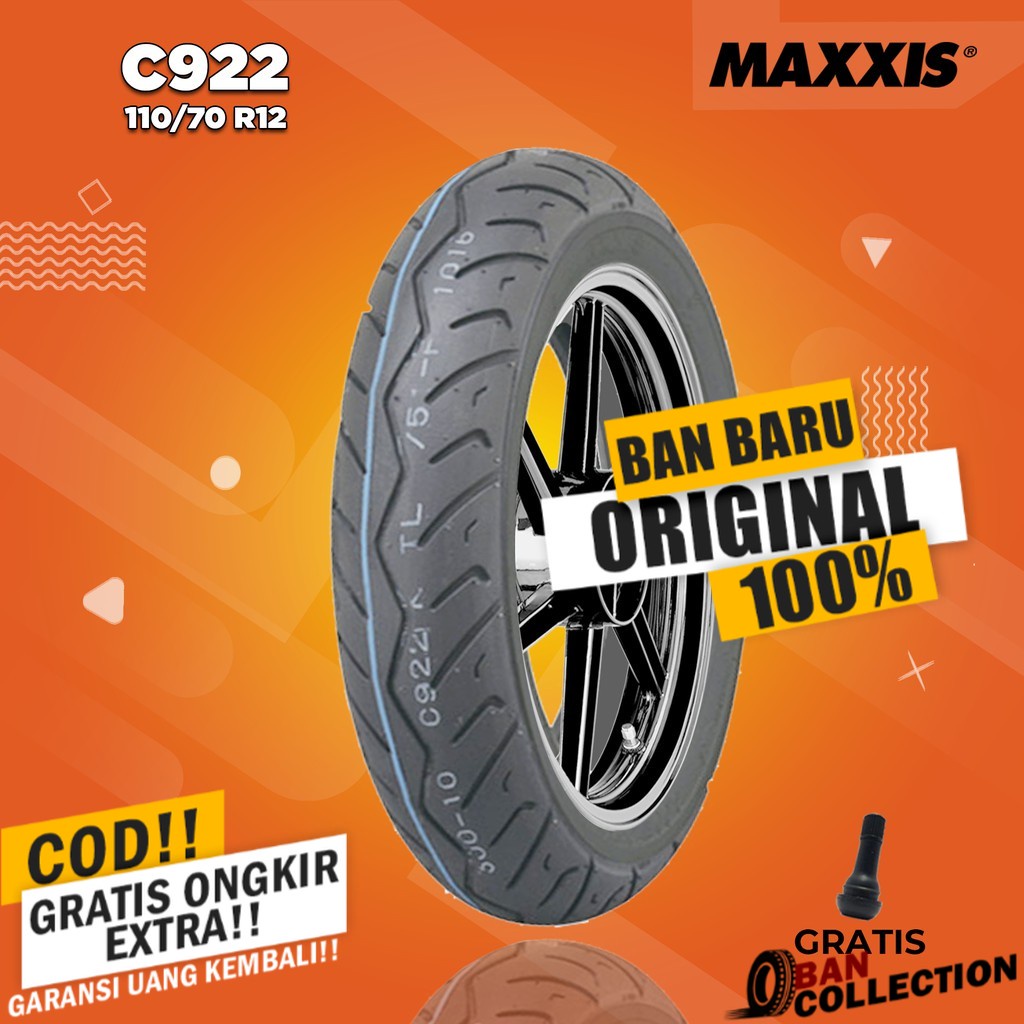 Ban Motor IMPOR - VESPA MATIC // MAXXIS C922 110/70 Ring 12 Tubeless