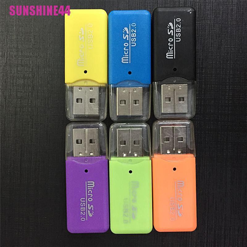 [SUN44] Hot Mini USB SD/MMC Memory Card Reader 480Mbps For Computer Laptop