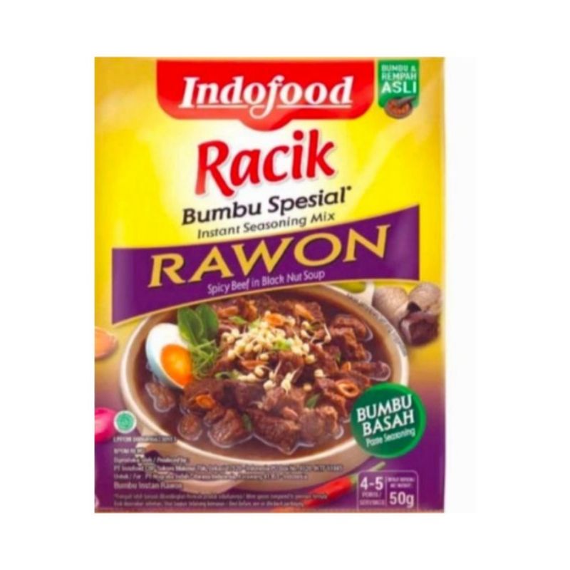 

indofood bumbu rawon 50 gram kemasan baru