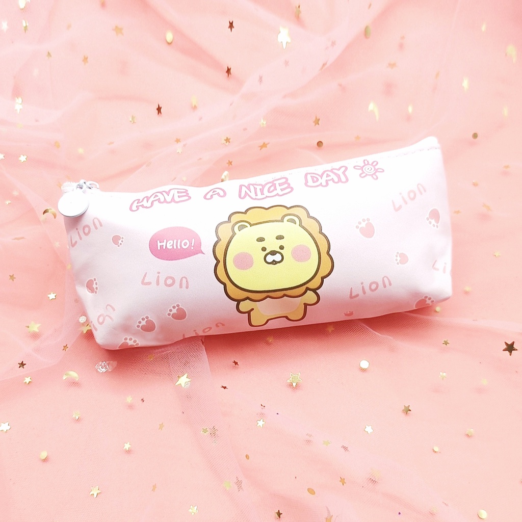 COD KOTAK PENSIL MOTIF LUCU UNIK / TEMPAT PENSIL / KOTAK PULPEN / TEMPAT ALAT TULIS PGS-SINGA