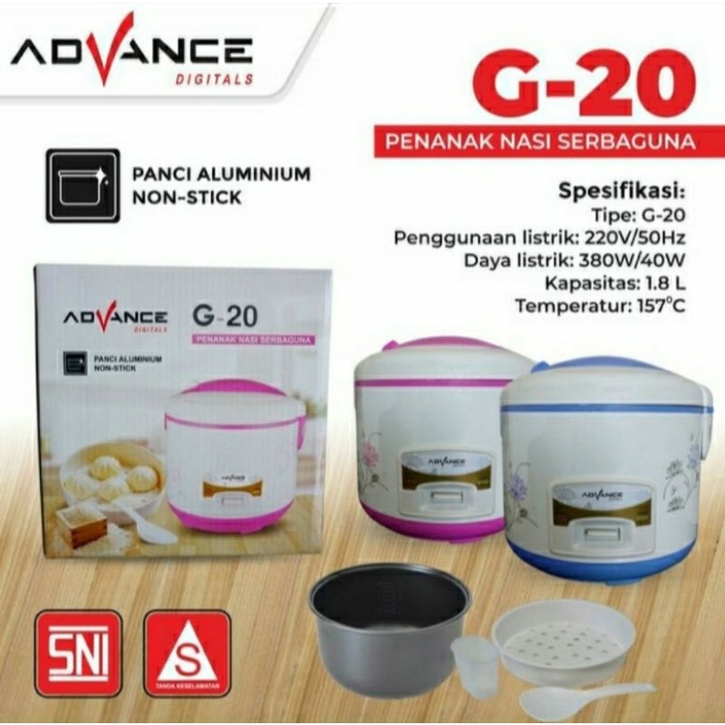 ADVANCE RICE COOKER G-20 1.8 LITER