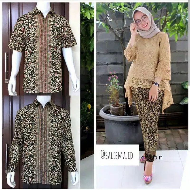 COUPLE Kebaya dan Batik Modren / Kebaya Couple Lamaran / Kebaya Tunangan