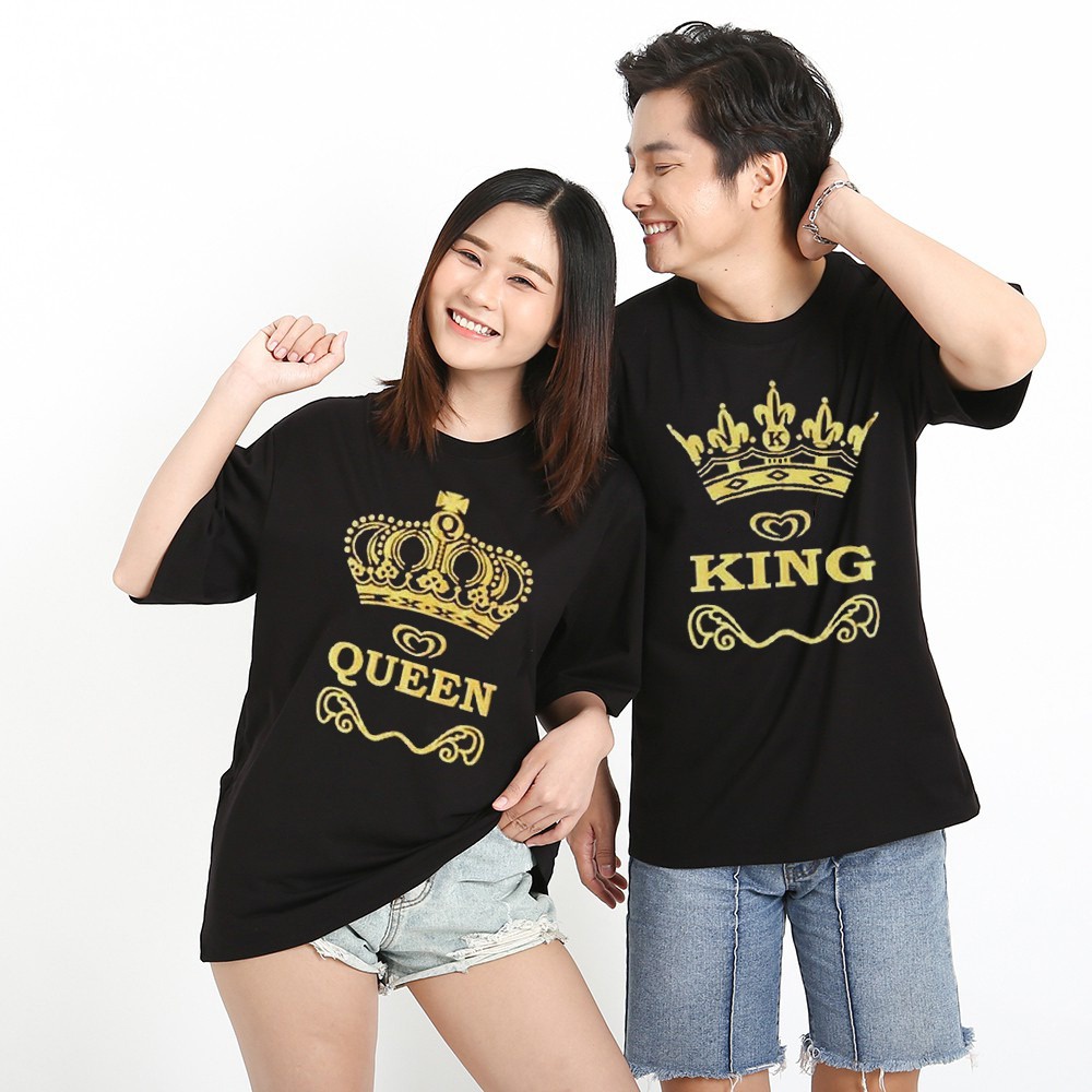kaos couple murah tshirt kapel pasangan king queen terlengkap crown