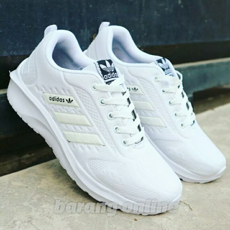 Sepatu putih sepatu wanita sneakers putih full white running sol cloudform size 36 37 38 39 40