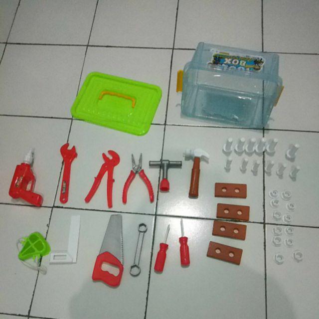Toolbox Perkakas Mainan Pertukangan Box Ocean
