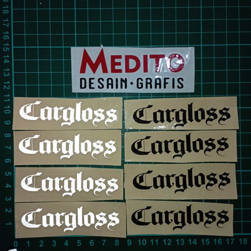 Sticker Cutting Helm Cargloss