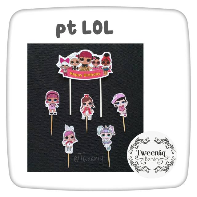 Pick topper Frozen LOL Aladin Batman hiasan kue tart cupcake puding lucu bagus TERMURAH