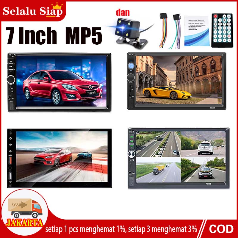 {dan kamera} 7018B /7010B Head Unit Android 7-&quot; 2 Din Bluetooth Audio Car MP3 MP5 Player In Touch Screen Radio Dan Kamera