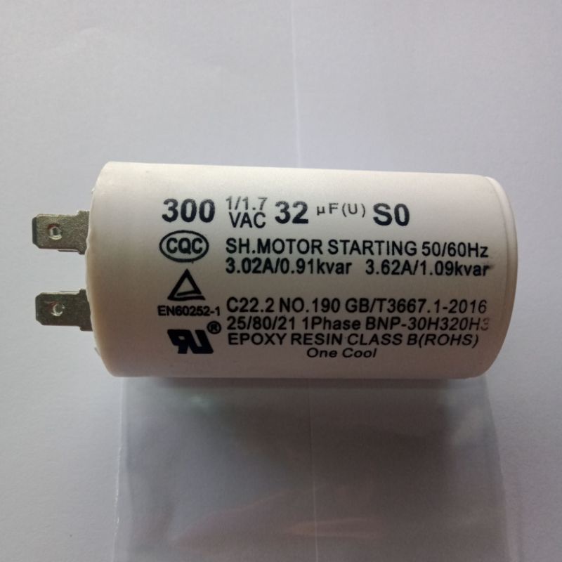 Kapasitor Starting 32 mf 300VAC