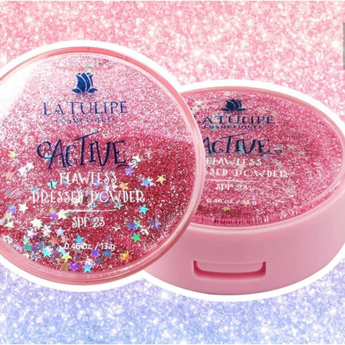 ❤ BEAUTY ❤ La Tulipe Active Flawless Pressed Powder / Bedak padat ringan / tampak lebih cerah